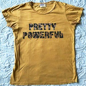 Dazey LA Yellow "Pretty Powerful" Graphic Tee